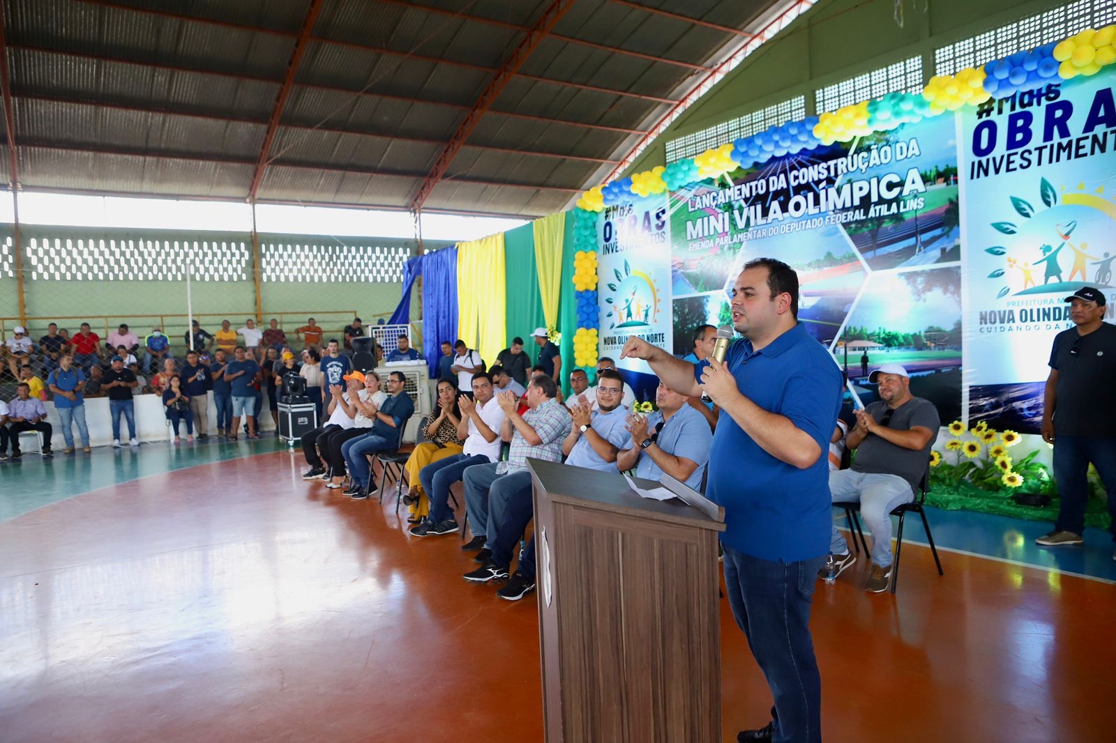 Roberto Cidade participa de lançamento de pacote de obras em Nova