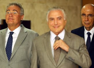 "O SUJO FALANDO DO MAU LAVADO" – "A consequência do governo do presidente Temer com relação ao nosso partido (MDB) já é dramática", disse Renan Calheiros, criticando a pré-candidatura de Meirelles