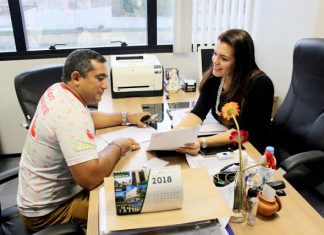 Alessandra Campêlo reforça a parceria com a Associação de moradores do Aleixo