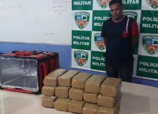 Falso entregador de pizza é preso quando ia entregar 15 quilos de maconha no Coroado