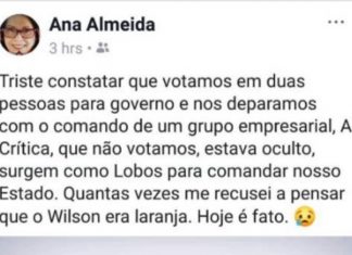 Após chamar Wilson Lima de Laranja a mãe do vice Carlos Almeida não foi convidada para posse