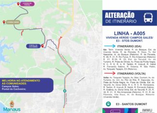Prefeitura de Manaus altera linha 005 a pedido da comunidade