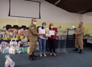 Corpo de Bombeiros Militar do Amazonas entrega donativos do projeto ‘Chama Solidária’