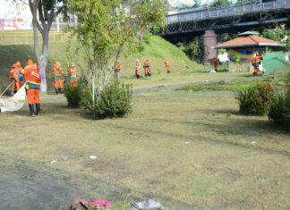 Parque e igarapé do Mestre Chico recebem limpeza da Prefeitura de Manaus