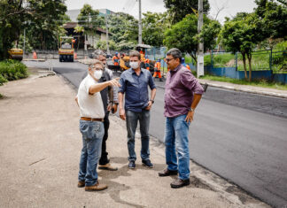 Prefeitura de Manaus intensifica pavimentação asfáltica nas ruas da zona Centro-Sul