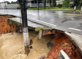 Prefeitura inicia obras emergenciais na avenida Senador Raimundo Parente