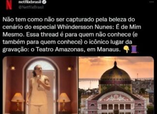 Teatro Amazonas ganha destaque nas redes sociais da Netflix
