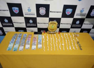 Em Manacapuru, PC-AM prende homem por tráfico de drogas e posse irregular de munição de uso permitido