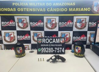 Em Iranduba, PMAM prende um indivíduo por porte ilegal de uma arma de fogo