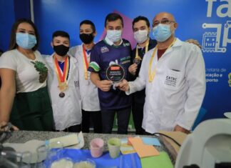 Criado por alunos da rede estadual em Manacapuru, sistema contra Covid-19 conquista 4º lugar na Febrace