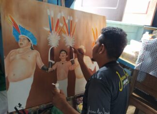 Exposição ‘Exaltação Saterê Maué’ é destaque na primeira galeria de artes de Barreirinha