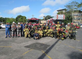 Corpo de Bombeiros realiza simulado de salvamento veicular