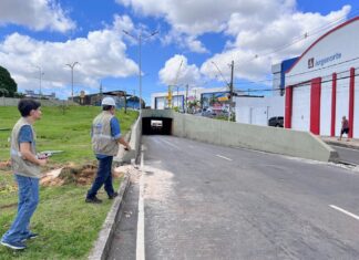 Arsepam solicita interdição de trecho do complexo viário da Constantino Nery por estar sem limitador de altura