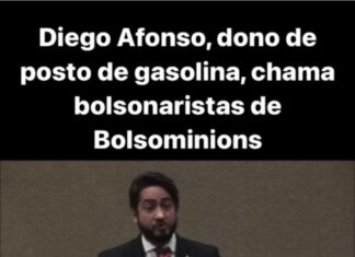 Diego Afonso, dono de posto da gasolina mais cara do Amazonas, chama Bolsonaristas de Bolsominions, veja