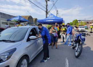 Parceria promove ação educativa para motociclistas em ação do movimento ‘Maio Amarelo’