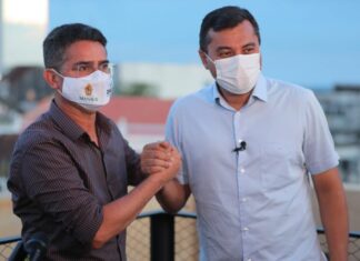 Wilson Lima e David Almeida vistoriam início de recuperação de ruas do bairro Redenção
