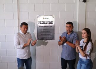 Governador Wilson Lima entrega cozinha popular Prato Cheio no Rio Piorini revitalizada