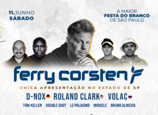 Ferry Corsten, ícone do Trance internacional, se apresenta na Sirius White em data única em São Paulo