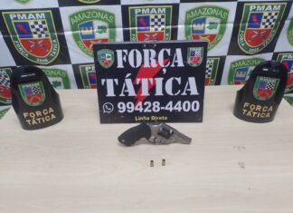 Polícia Militar detém três homens por posse de arma de fogo, na zona norte