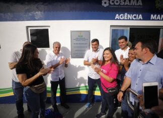 Wilson Lima inaugura primeira estatal de produção de água mineral do Amazonas, em Manaquiri