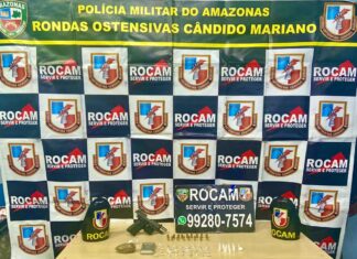 PMAM prende quatro pessoas por roubo, tráfico de drogas e porte ilegal de arma de fogo