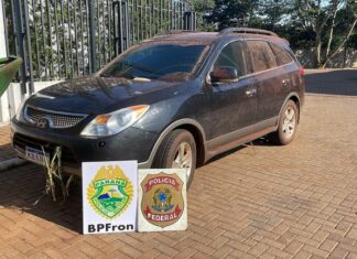 PF e BPFRON apreendem veículos com cigarros contrabandeados
