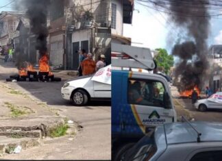 Indignados com instalação, moradores expulsam funcionários da Amazonas Energia; confira