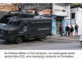 Com 18 mortos, operação no Complexo do Alemão é a 5ª mais letal do Rio de Janeiro