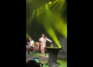 Vídeo: Bebel Gilberto, sobrinha de Chico Buarque, pisoteia bandeira do Brasil em show