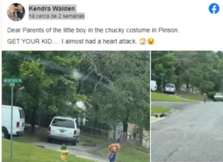 Menino de 5 anos se veste de Chucky e assusta cidade dos EUA