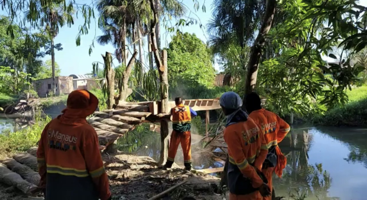 Ação integrada coordenada pela Prefeitura de Manaus desarticula ocupação irregular em Área de Proteção Ambiental - Chumbo Grosso