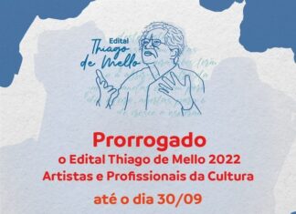 Prefeitura de Manaus prorroga inscrições do edital ‘Thiago de Mello’