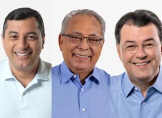 Ipec: Wilson tem 34%; Amazonino, 26%; e Braga, 17% na disputa para o governo do Amazonas
