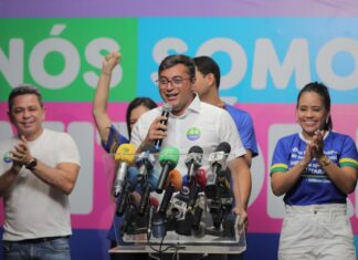 “A força do povo foi decisiva”, diz Wilson ao vencer 1º turno com mais de 42% dos votos