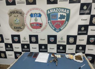 Agentes da Base Arpão prendem dupla por crime de homicídio em Coari