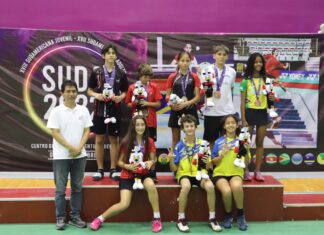 Estudante da rede estadual conquista duas medalhas no Campeonato Sul-Americano de Badminton