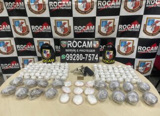 PMAM detém homem por posse de arma e entorpecentes