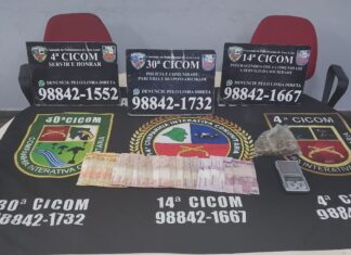 Na zona leste, PMAM detém homem por tráfico de drogas