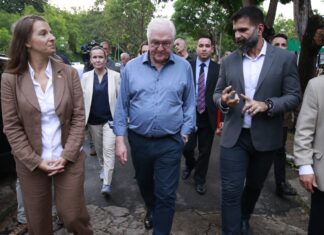 Presidente da Alemanha conhece Sistema Estadual do Meio Ambiente durante visita ao Amazonas