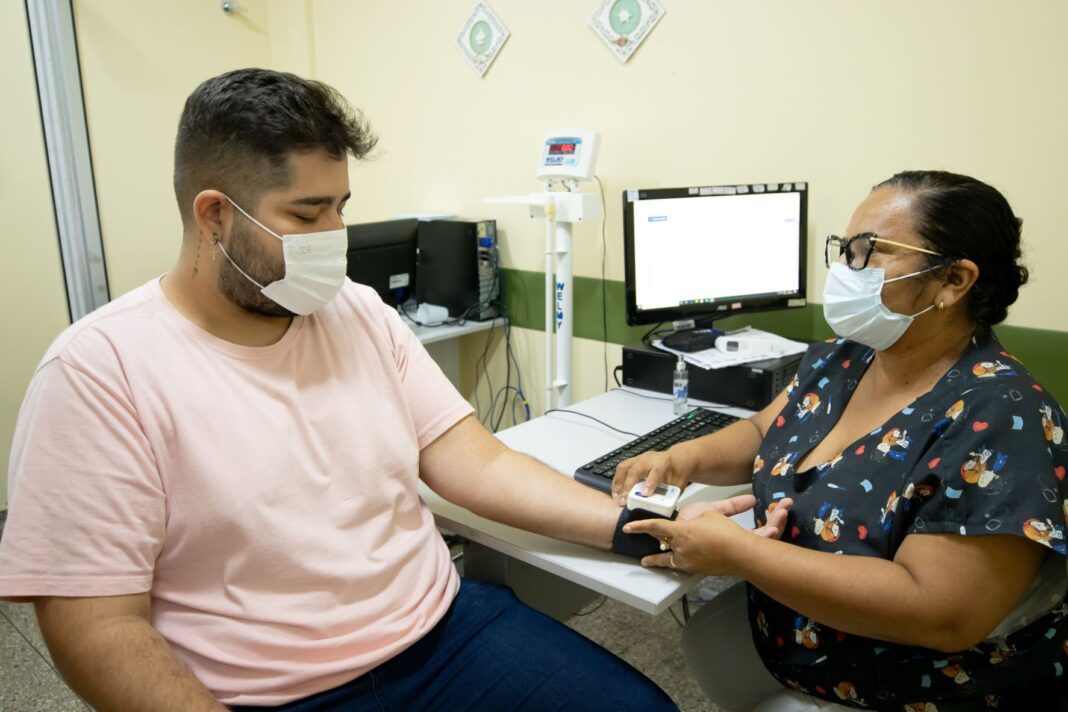 Atendimento de aferição de pressão