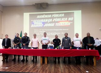 “Minha meta é ajudar a diminuir o índice de criminalidade”, afirma deputado Daniel Almeida em audiência pública da Comissão de Segurança, no Jorge Teixeira