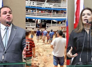 Alessandra Campelo e Roberto Cidade cobram solução definitiva para o porto de Borba