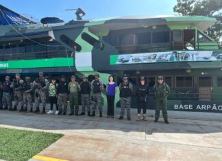 Consulesa do Japão visita a Base Fluvial Arpão e conhece estrutura de atuação