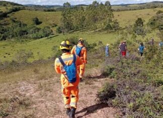 Homem desaparecido é encontrado inconsciente em penhasco de 30 metros