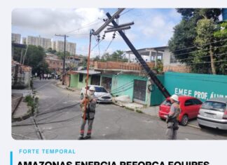 Amazonas Energia reforça equipes para atender as ocorrências causadas pelo temporal de hoje (22/04)