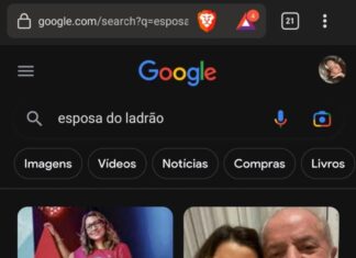 Google mostra Janja ao pesquisar “esposa do ladrão”