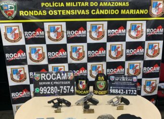 Mais de trezentas armas de fogo foram apreendidas pelas forças de segurança durante os primeiros 100 dias de 2023