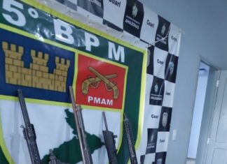 Em Coari, PMAM apreende cinco armas de grosso calibre, munições e drogas