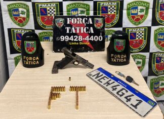 Na zona norte, Força Tática prende homem por porte ilegal de arma de fogo