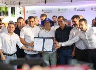 Wilson Lima anuncia cerca de R$ 100 milhões para ampliar abastecimento de água e rede de esgoto em Manaus